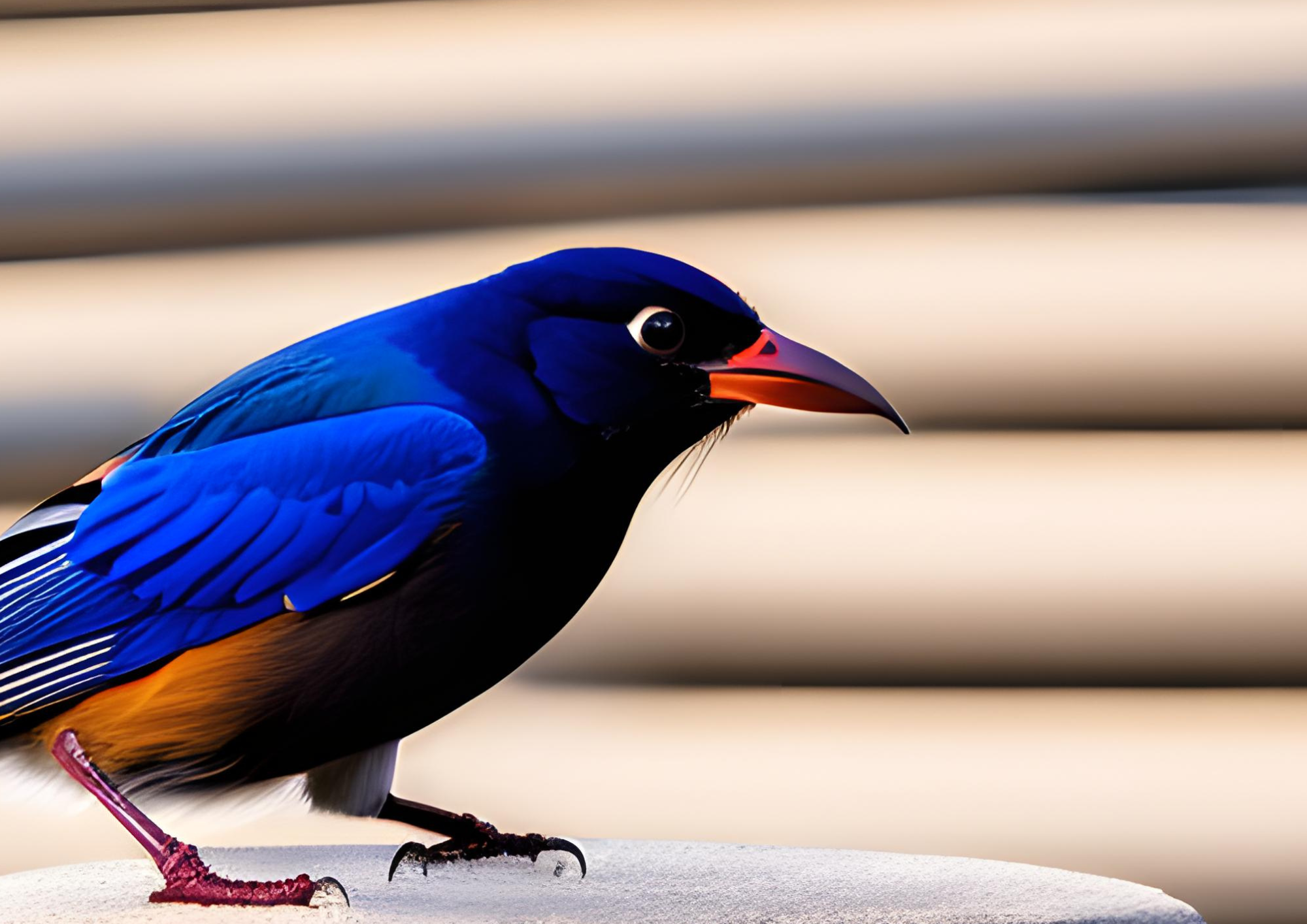 "Listen to the little bird singing its beautiful melody in the middle of the city." "Listen to the little bird singing its beautiful melody in the middle of the city."