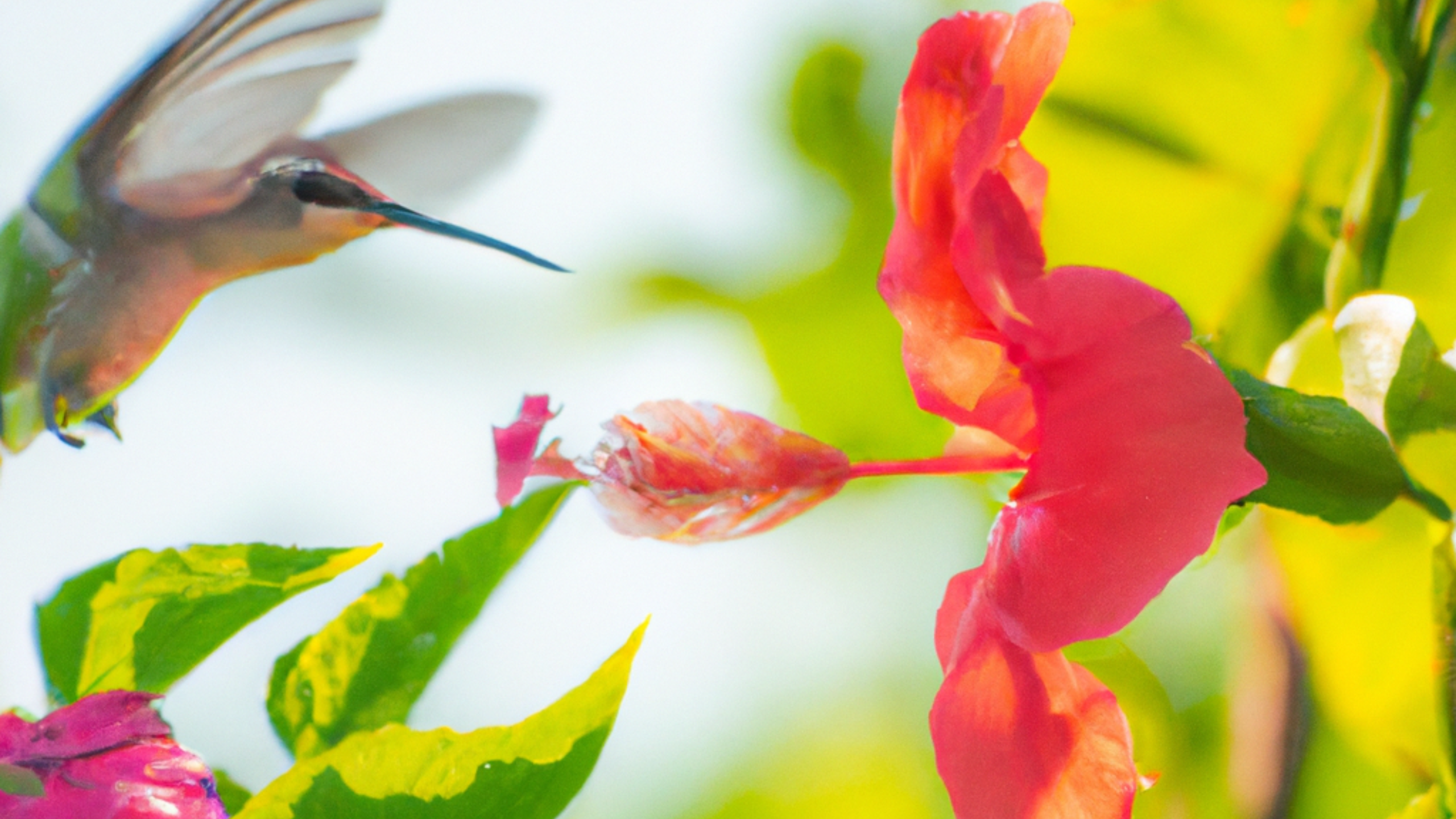 Hannah's happy hummingbird hopped high, hovering harmoniously among hibiscus blossoms. Hannah's happy hummingbird hopped high, hovering harmoniously among hibiscus blossoms.