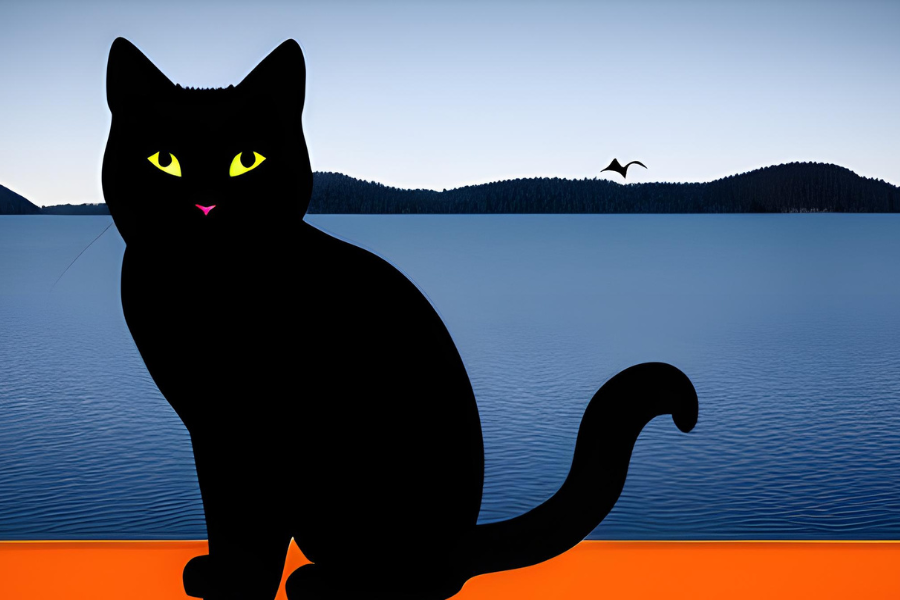 "The cat sat on the mat and watched the bats fly over the lake." "The cat sat on the mat and watched the bats fly over the lake."